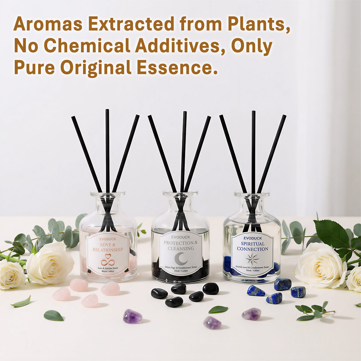 Home Fragrance London - 50ml 아로마테라피 에센셜 오일 무화염 화이트