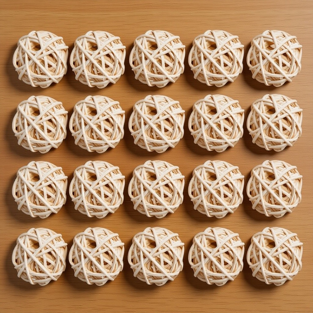 Home Fragrance And Diffuser - 20개 아로마테라피 라탄 볼 천연 위커