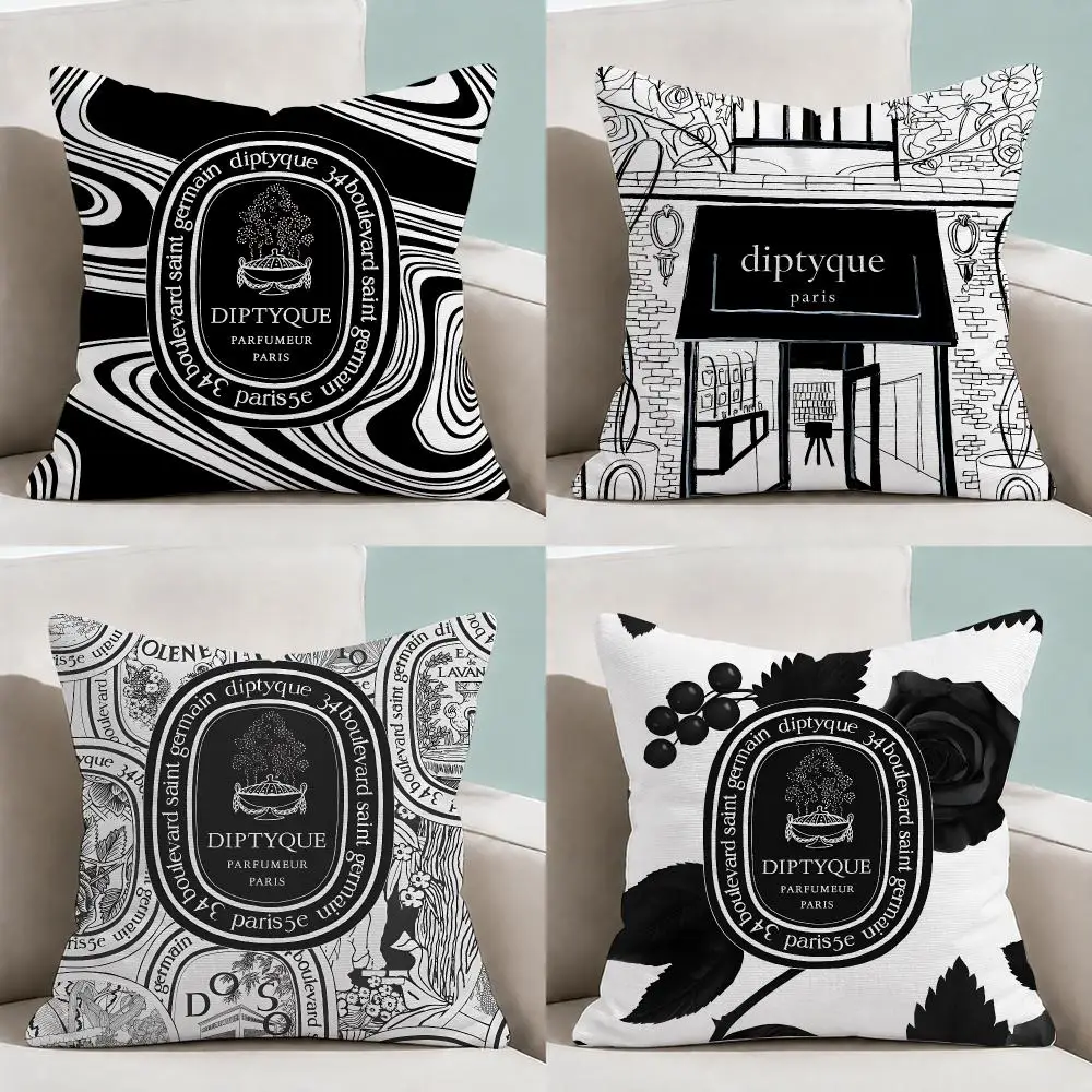 Home Fragrance Diptyque - 프래그런스 D-디프티크 향수 쿠션 커버, 부드러운