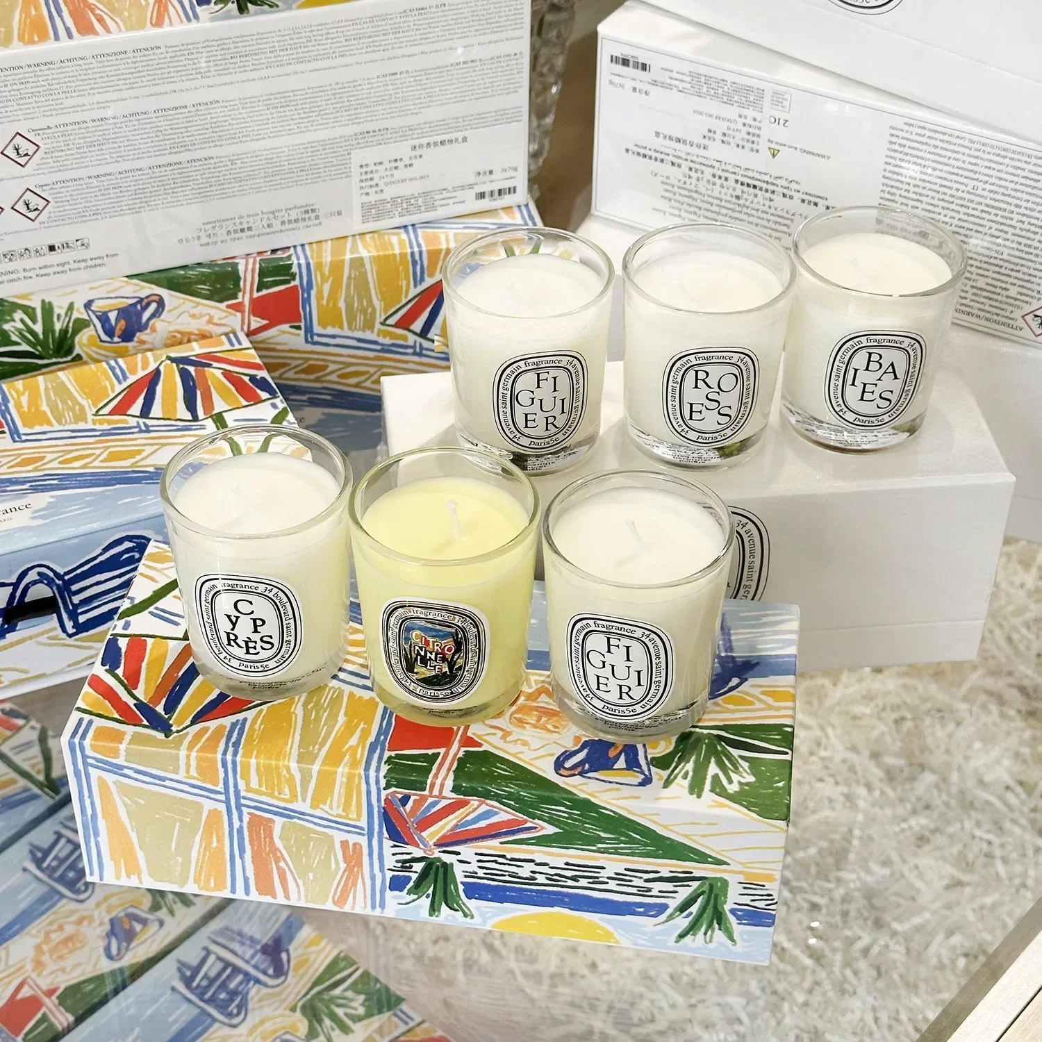 Home Fragrance In French - 아로마 테라피 캔들 천연 식물 향기로운