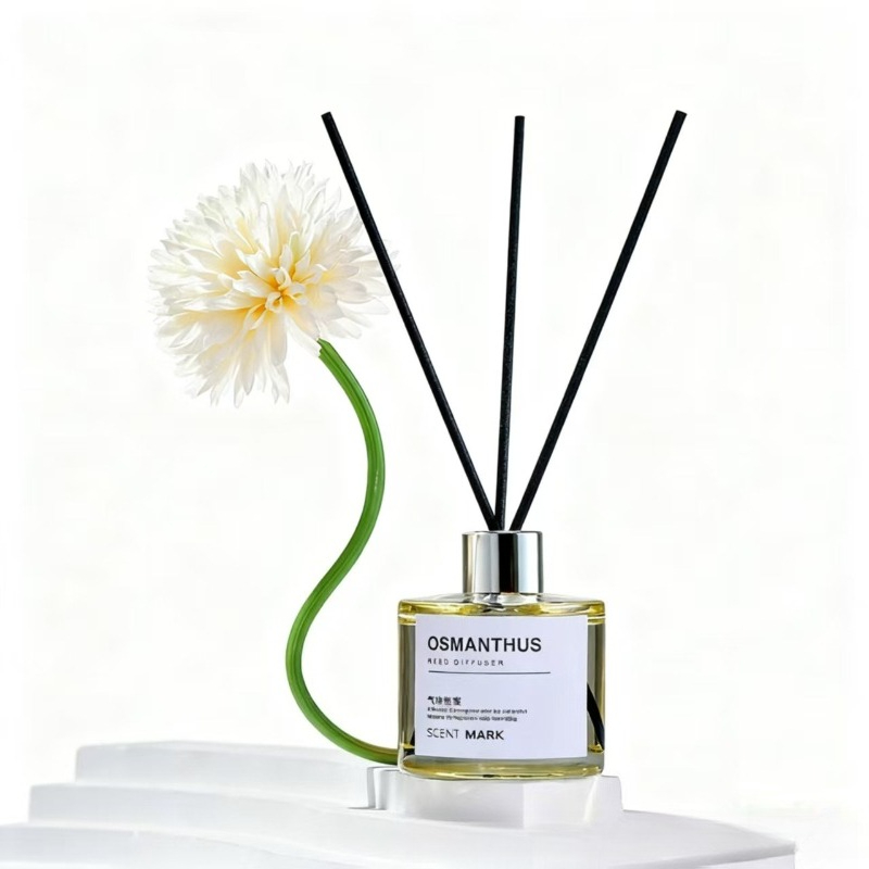 50ML 리드 디퓨저 세트 로터스 자스민 로즈 오일 무 - Home Fragrance Jasmine Diffuser 리뷰 및 가격