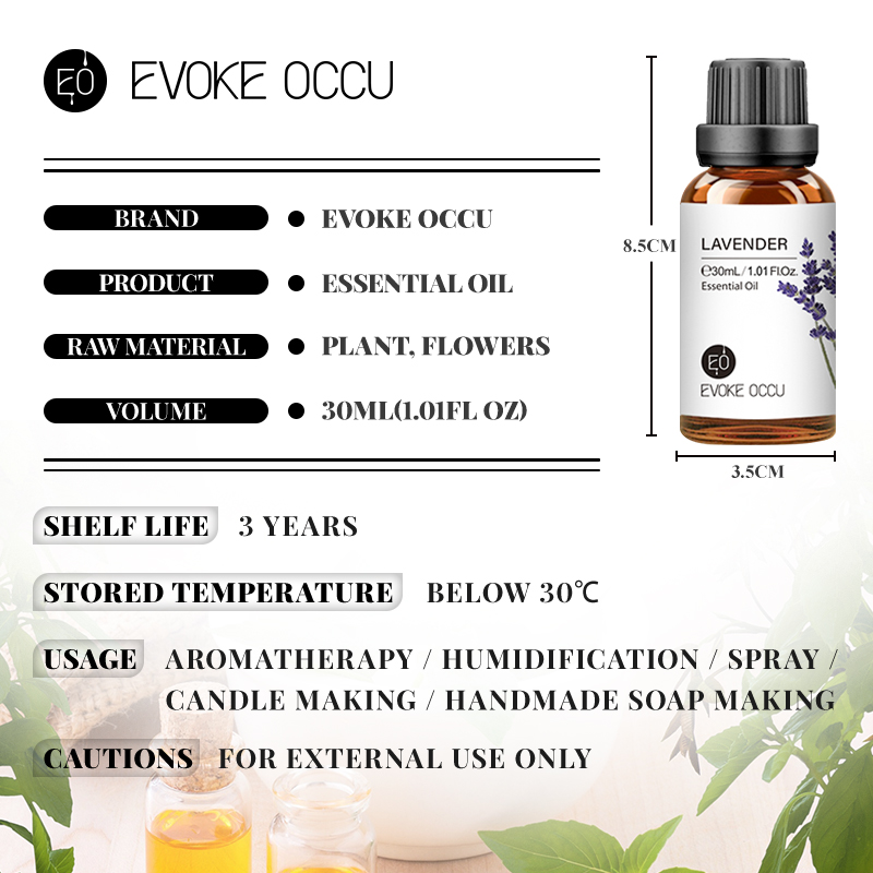 EVOKE OCCU 라벤더 에센셜 오일 순수 천연 아로 - Home Fragrance Jasmine Diffuser 리뷰 및 가격