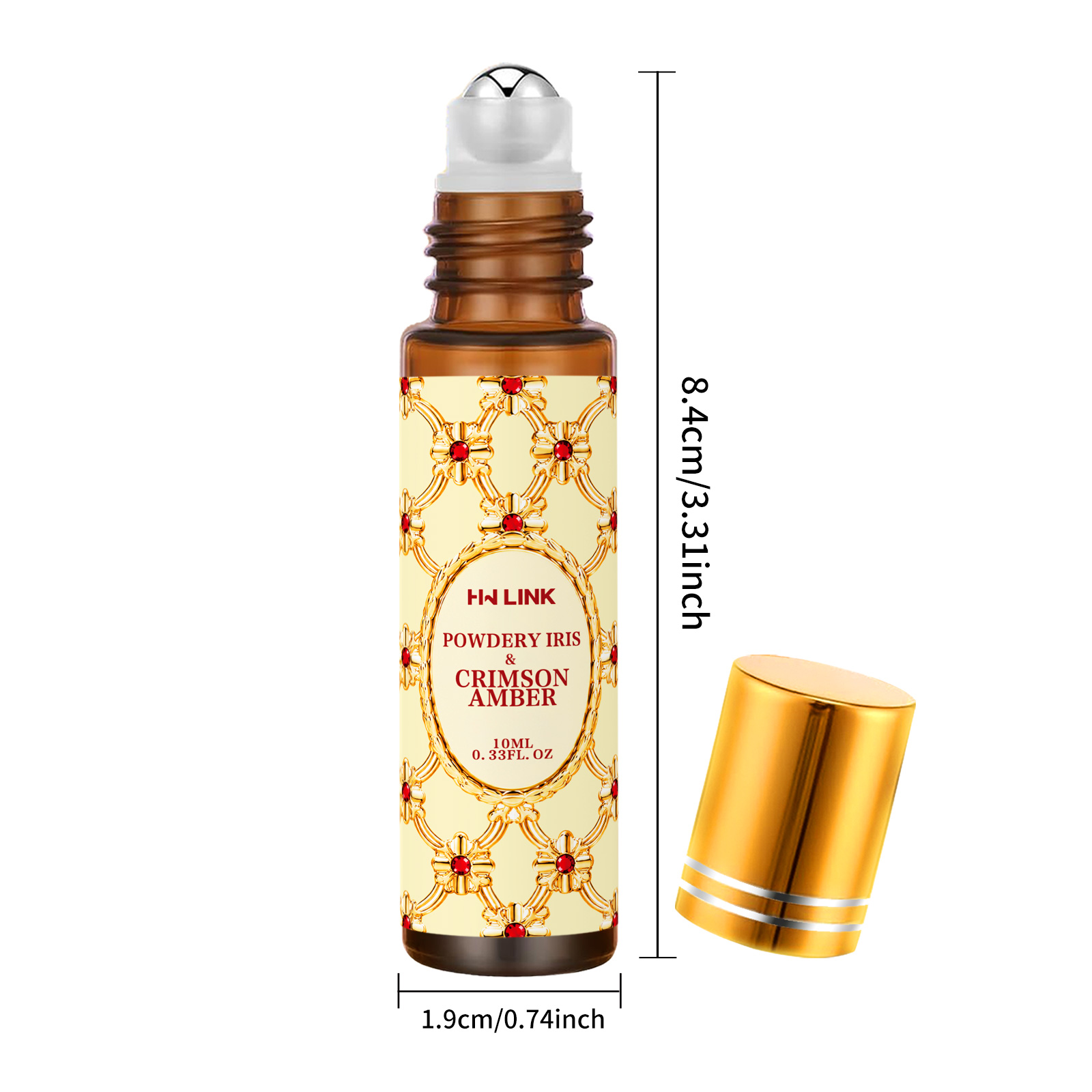 10ml 파우더리 아이리스 & 크림슨 앰버 향 오일 롤 - Home Fragrance And Diffuser 리뷰 및 가격